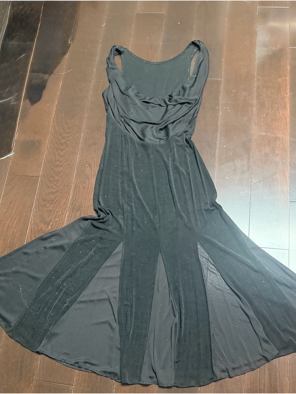 Tadashi Shoji Black Sleeveless Glitter dress